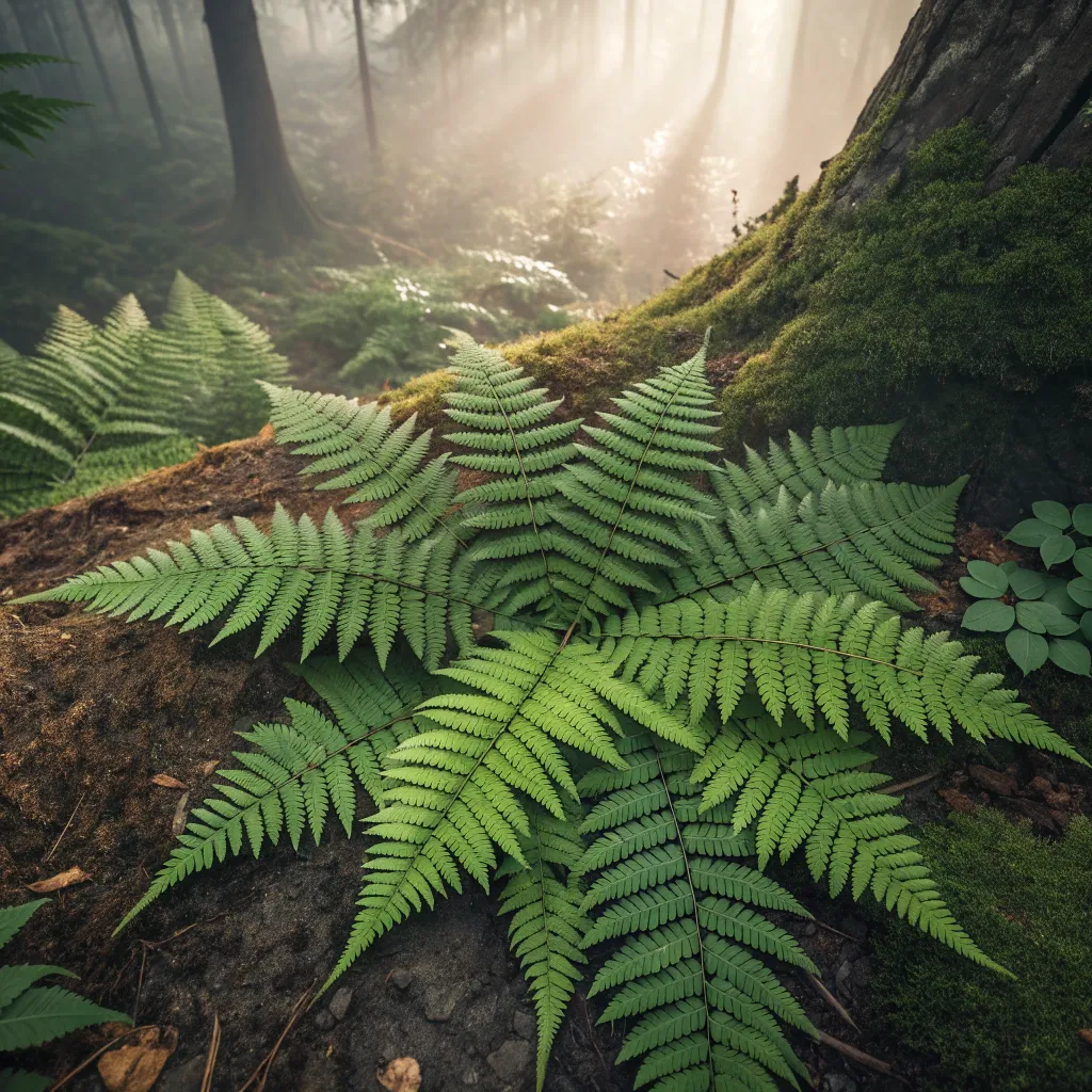 Artistic fern layout