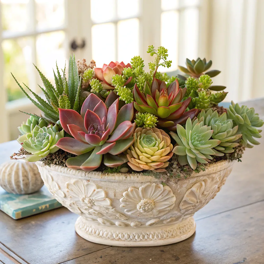 Elegant succulent arrangement